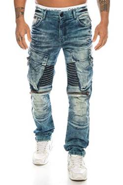 Cipo & Baxx Herren Jeans Hose mit aufwendigen Details (W32/L34) von Cipo & Baxx