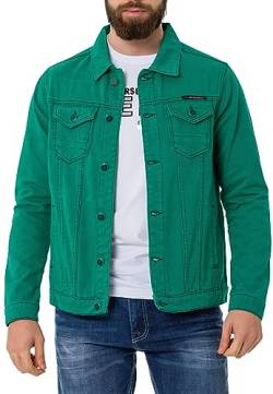 Cipo & Baxx Herren Jeans Jacke Übergangsjacke Baumwolle mit Taschen CJ289 Grün XL von Cipo & Baxx