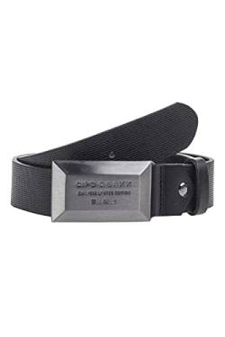 Cipo & Baxx Herren Leder Gürtel Belt Accessoire Design Muster Robust Schließe CG195 Schwarz Gr.100 von Cipo & Baxx