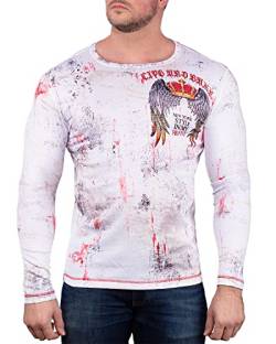 Cipo & Baxx Herren Longsleeve CL497 Weiß S von Cipo & Baxx