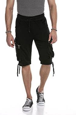 Cipo & Baxx Herren Shorts Bermuda Capri Kurze Hose Jeans Denim CK225 Schwarz M von Cipo & Baxx