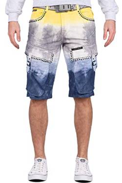 Cipo & Baxx Herren Shorts CK211 Gelb W34 von Cipo & Baxx