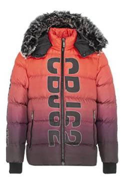 Cipo & Baxx Herren Steppjacke Winterjacke Markenbuchstaben Bubble Jacke CM190 Rot M von Cipo & Baxx