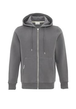 Cipo & Baxx Herren Sweatjacke Sweatshirt Basic Kapuzenpullover Reißverschluss Sweat CL556 Anthracite M von Cipo & Baxx