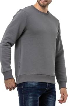 Cipo & Baxx Herren Sweatshirt Rundhalsausschnitt Basic Pullover Hoodie Sweater CL558 Anthracite XXL von Cipo & Baxx