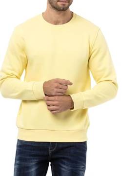 Cipo & Baxx Herren Sweatshirt Rundhalsausschnitt Basic Pullover Hoodie Sweater CL558 Gelb M von Cipo & Baxx