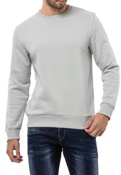 Cipo & Baxx Herren Sweatshirt Rundhalsausschnitt Basic Pullover Hoodie Sweater CL558 Grau L von Cipo & Baxx