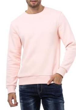 Cipo & Baxx Herren Sweatshirt Rundhalsausschnitt Basic Pullover Hoodie Sweater CL558 Pink M von Cipo & Baxx