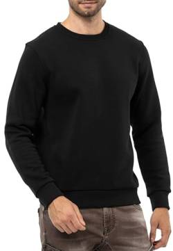 Cipo & Baxx Herren Sweatshirt Rundhalsausschnitt Basic Pullover Hoodie Sweater CL558 Schwarz M von Cipo & Baxx