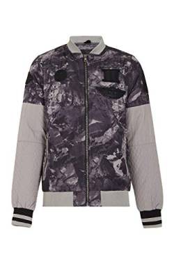 Cipo & Baxx Herren Übergangsjacke Camouflage Leichte Jacke Jungen College Blouson Jacke Freizeit Jacke Grau Gr.XL von Cipo & Baxx