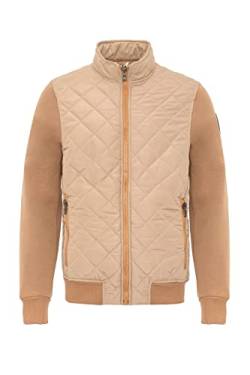 Cipo & Baxx Herren Übergangsjacke Steppjacke Sweat Rautenmuster Jacke CJ295 Beige M von Cipo & Baxx