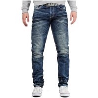 Cipo & Baxx Regular-fit-Jeans Herren Hose BA-CD328 mit auffälliger Waschung im Casual Look von Cipo & Baxx