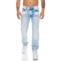 Cipo & Baxx Regular-fit-Jeans Herren Jeans Hose mit dezenten Nähten im schlichten Look Jeans mit dezenten Nähten von Cipo & Baxx