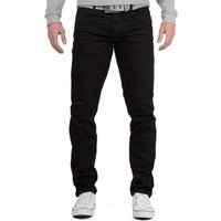 Cipo & Baxx Slim-fit-Jeans Herren Hose BA-CD319A in Schwarz mit dicken Nähten von Cipo & Baxx