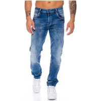 Cipo & Baxx Slim-fit-Jeans Herren Jeans Hose im casual Look mit dezenten dicken Nähten Dezente dicke Nähte von Cipo & Baxx