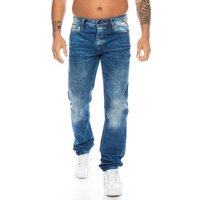 Cipo & Baxx Slim-fit-Jeans Herren Jeans Hose im stylischen casual Look mit dezenten dicken Nähten Aufwendige Verziering mit dicken Nähten von Cipo & Baxx