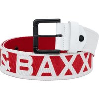 Cipo & Baxx Stoffgürtel Casual Gürtel BA-C-2133 rot 100cm x 4,7cm mit großen Markenschriftzug von Cipo & Baxx