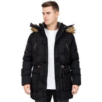 Cipo & Baxx Winterjacke Elegante Jacke BA-CM153 (1-St) mit abnehmbarer Kapuze von Cipo & Baxx