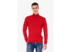 Rollkragenpullover CIPO & BAXX Gr. XL, rot Herren Pullover Rollkragenpullover von Cipo & Baxx