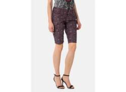 Shorts CIPO & BAXX Gr. 27, EURO-Größen, lila (purpurviolett) Damen Hosen Kurze mit trendigem Allover-Muster von Cipo & Baxx