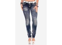Slim-fit-Jeans CIPO & BAXX Gr. 25, Länge 30, blau Damen Jeans Röhrenjeans von Cipo & Baxx