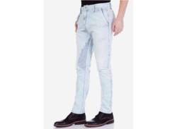 Slim-fit-Jeans CIPO & BAXX Gr. 30, Länge 34, blau (hellblau) Herren Jeans Slim Fit mit tollen Flicken-Elementen von Cipo & Baxx