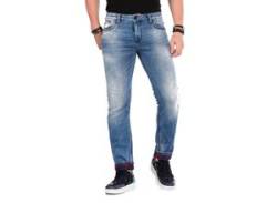 Slim-fit-Jeans CIPO & BAXX Gr. 30, Länge 34, blau Herren Jeans Slim Fit von Cipo & Baxx