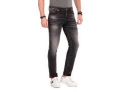 Slim-fit-Jeans CIPO & BAXX Gr. 31, Länge 34, schwarz Herren Jeans Slim Fit von Cipo & Baxx