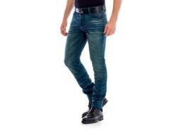 Slim-fit-Jeans CIPO & BAXX Gr. 32, Länge 34, grün Herren Jeans Slim Fit von Cipo & Baxx