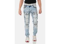 Straight-Jeans CIPO & BAXX Gr. 29, Länge 32, blau Herren Jeans Straight Fit von Cipo & Baxx