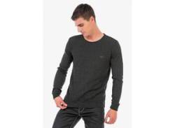 Strickpullover CIPO & BAXX Gr. L, grau (anthrazit) Herren Pullover Rundhalspullover von Cipo & Baxx