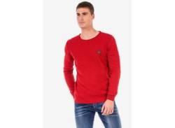 Strickpullover CIPO & BAXX Gr. L, rot Herren Pullover Strick-Kick von Cipo & Baxx