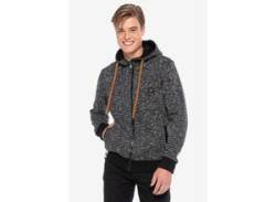 Sweatjacke CIPO & BAXX Gr. M, schwarz (schwarz, meliert) Herren Sweatjacken von Cipo & Baxx