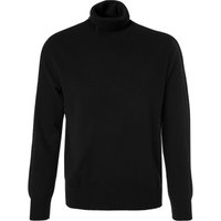 Cipriani Herren Rollkragenpullover schwarz Kaschmir unifarben von Cipriani