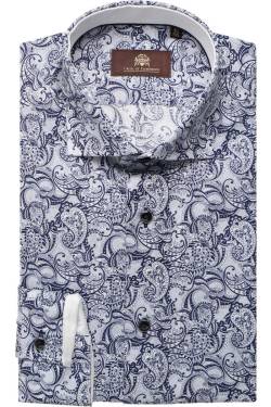 Circle of Gentlemen Destino Slim Fit Hemd weiss, Gemustert von Circle of Gentlemen