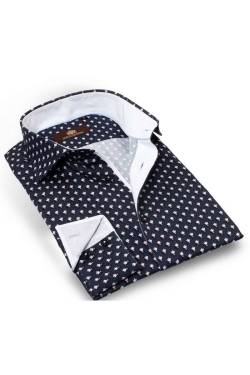 Circle of Gentlemen Slim Fit Hemd navy, Gemustert von Circle of Gentlemen