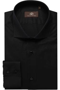 Circle of Gentlemen Slim Fit Hemd schwarz, Einfarbig von Circle of Gentlemen