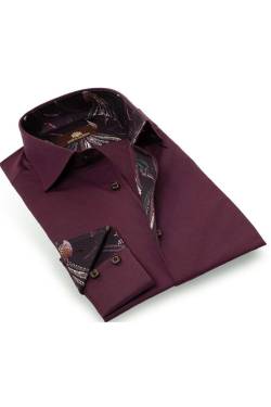 Circle of Gentlemen Slim Fit Hemd schwarz/rot, Gestreift von Circle of Gentlemen