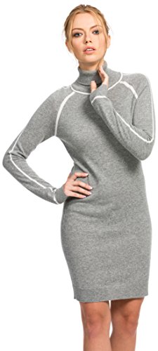 Citizen Cashmere Long Sweater Dress für Frauen- Reine Kaschmir Rollkragen und stromlinienförmige Details Handgestricktes mittleres Gewicht von Citizen Cashmere