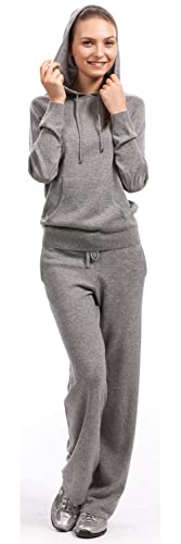 Citizen Cashmere Lounge Pants Women - 100% Kaschmir mit Kordelzug in der Taille und Seitentaschen Superweich handgestrickt von Citizen Cashmere