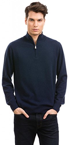 Citizen Cashmere Quarter-Zip Pullover für Männer - 100% Kaschmir Langarm mittelschwerer Strickpullover von Citizen Cashmere