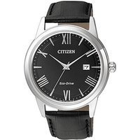 Citizen Solaruhr, Herren Analog Quarz Eco-Drive Uhr mit Leder Armband AW1231-07E von Citizen