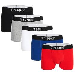 CityComfort Boxershorts Herren 8er oder 5er Pack S-4XL Unterwäsche Männer und Teenager Boxer (Mehrfarbig, 2XL) von CityComfort