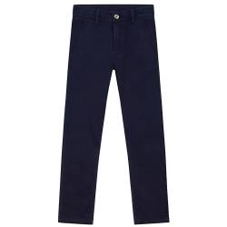 CityComfort Chino Hose Jungen, Hosen für Jungen mit elastischem Bund & Taschen (Blau, 11-12 Jahre) von CityComfort