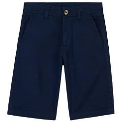 CityComfort Chino Shorts Für Jungen - Kurze Hose Jungen aus Baumwolle mit elastischem Bund - Stylische Shorts Jungen, weiche & Bequeme Sommer Shorts mit Taschen (Marineblau, 4-5 Jahre) von CityComfort