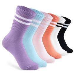 CityComfort Damen Socken - 6 Paar Baumwolle Damensocken Mädchensocken (41-44, Mehrfarbig) von CityComfort
