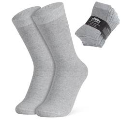 CityComfort Damen Wadensocken, Atmungsaktive Strümpfe Socken Damen im Multipack (Grau-12er-Pack) von CityComfort