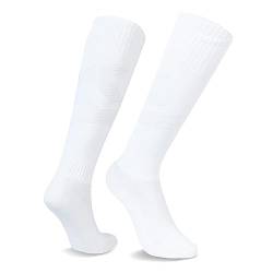CityComfort Fußball Socken Kinder, Lange Sportsocken Fußball Stutzen Football Socks für Jungen - Fussball Geschenke für Jungs (Weiß, 27-31) von CityComfort