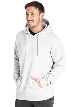 CityComfort Hoodie Herren Kapuzenpullover, Basic Pullover Herren Hoodies (Grau Meliert, L) von CityComfort