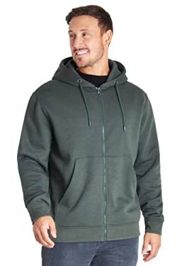 CityComfort Hoodie Herren Reißverschluss Kapuzenjacke, Basic Pullover Herren Zip Hoodie (Khaki, L) von CityComfort